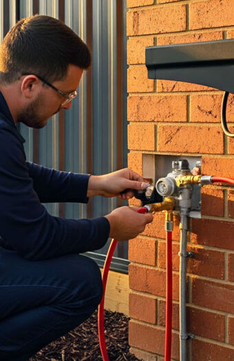 Gas Fitter Working
